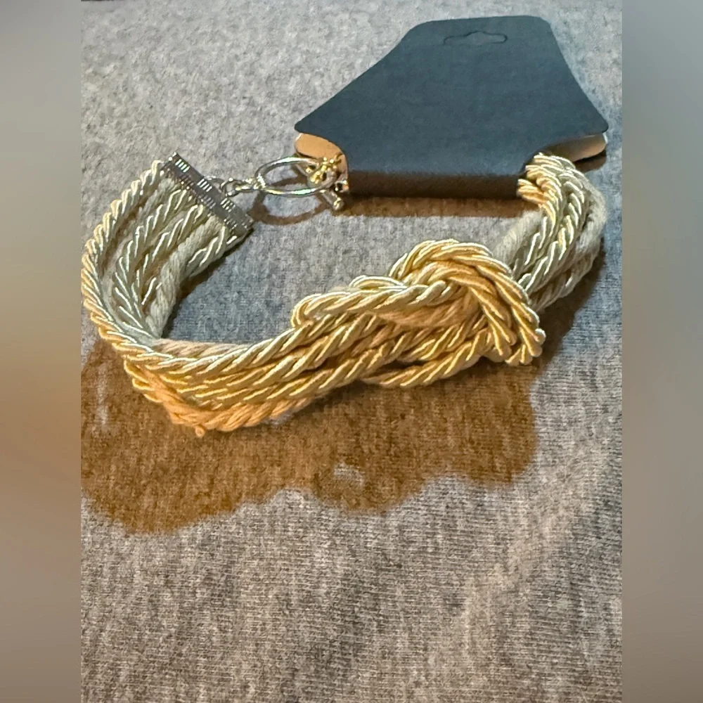 Cotton Rope Twisted Bracelet NWT
